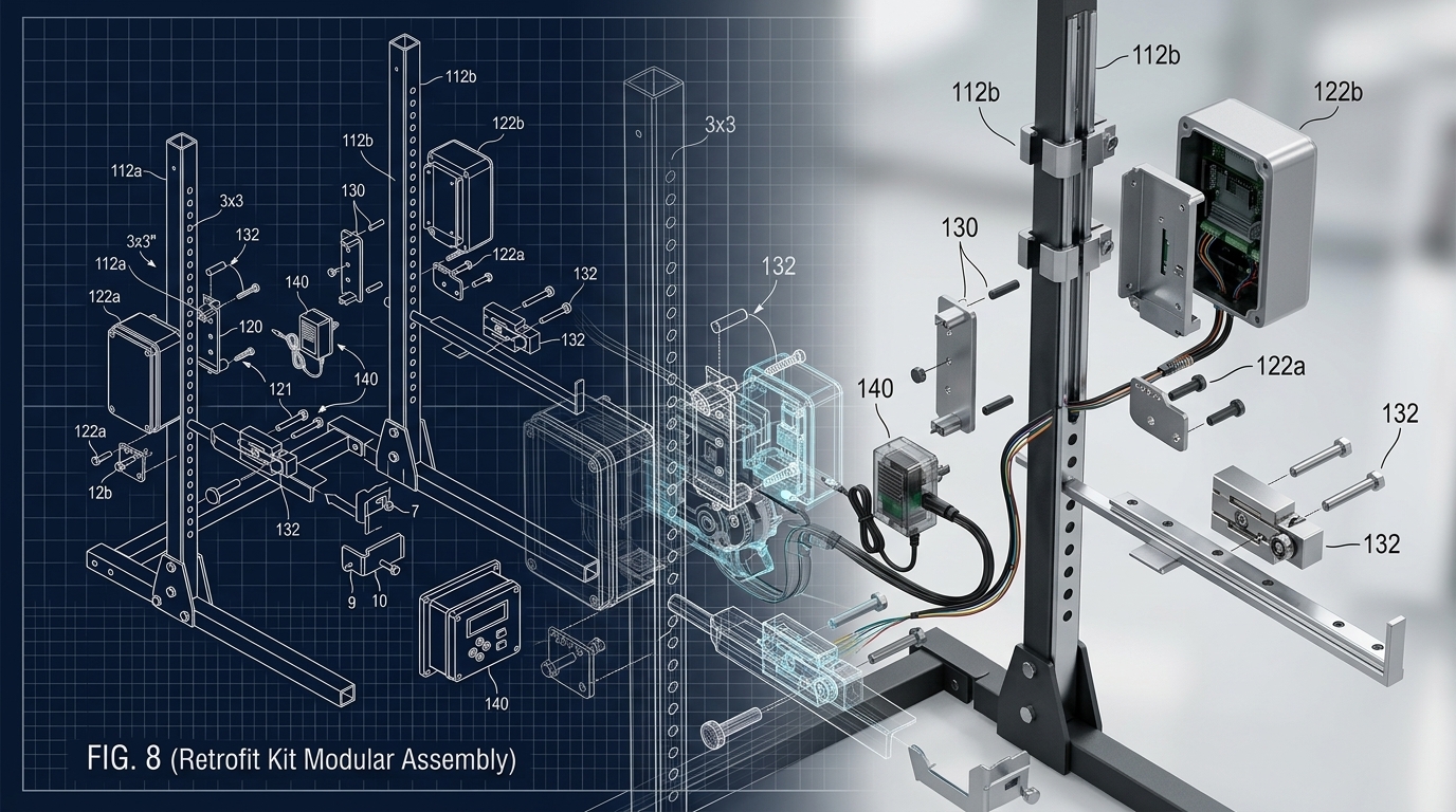 USPTO FIG. 8 - Mechanical Counterweight